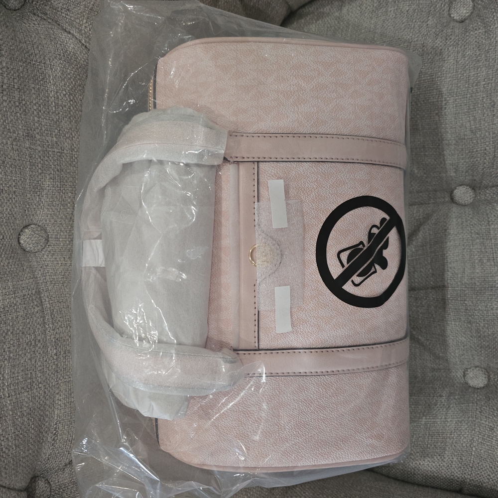 Pink Baby Bag with Minimalist Design and Durable Fabric